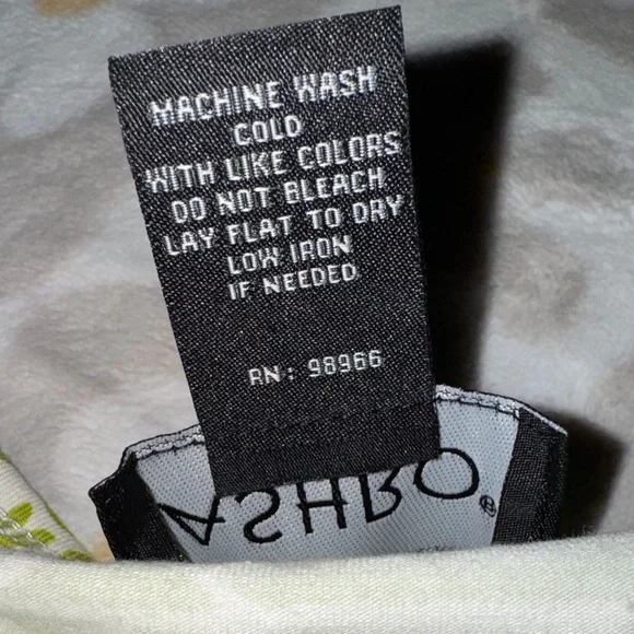 NWT Ashro Dress Size L Green White Long Sleeve Knee Length Garden Party Church - Picture 5 of 11